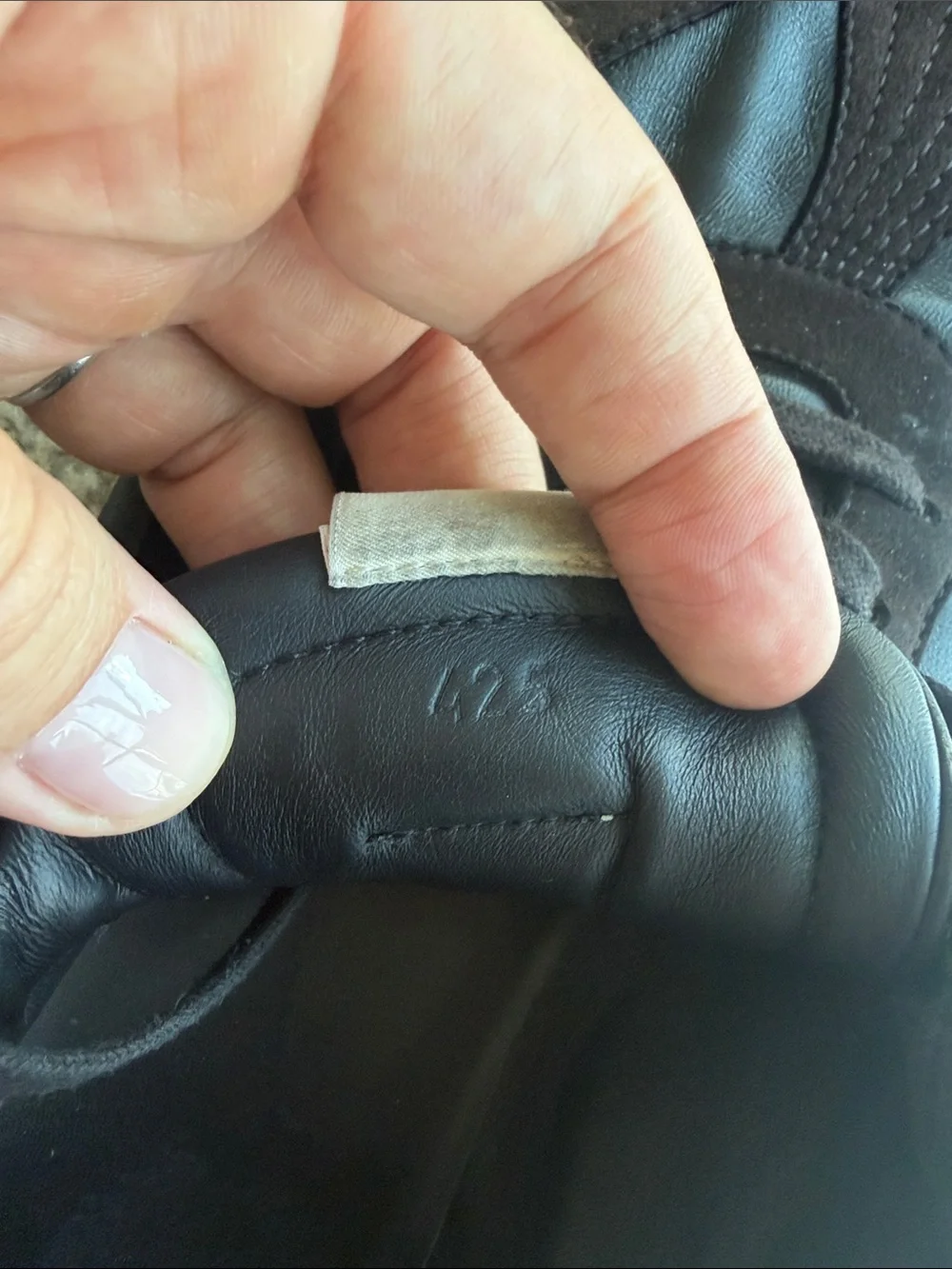 Hermes Black Leather & Suede Sneakers with Gum Sole